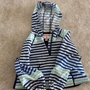 Hunter for Target Striped Raincoat with Blue and Green